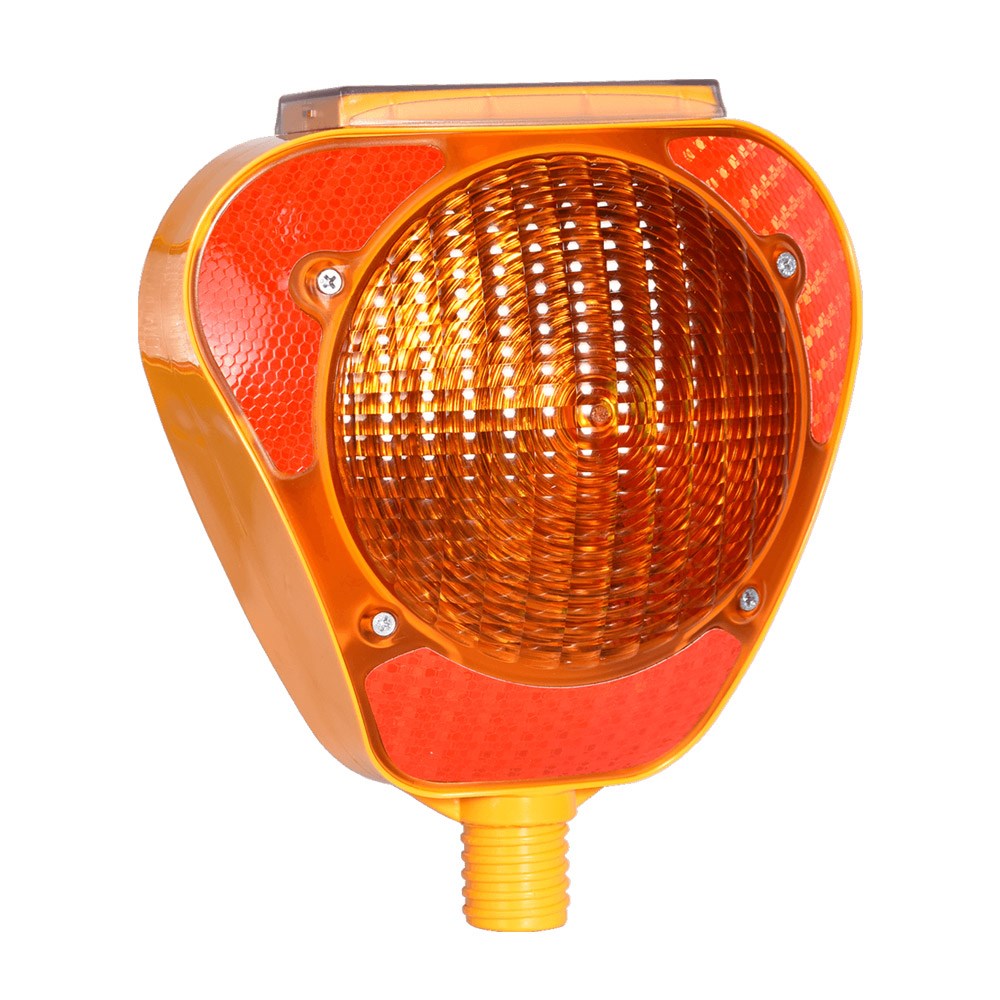 Yellow Solar Barricade Flasher-Triangular Yellow Solar Barricade Flasher-Triangular