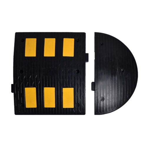 Rubber Speed Bump with 6 Reflective