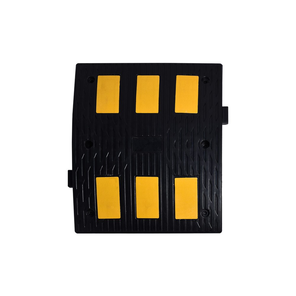 Rubber Speed Bump with 6 Reflective-1 Rubber Speed Bump with 6 Reflective