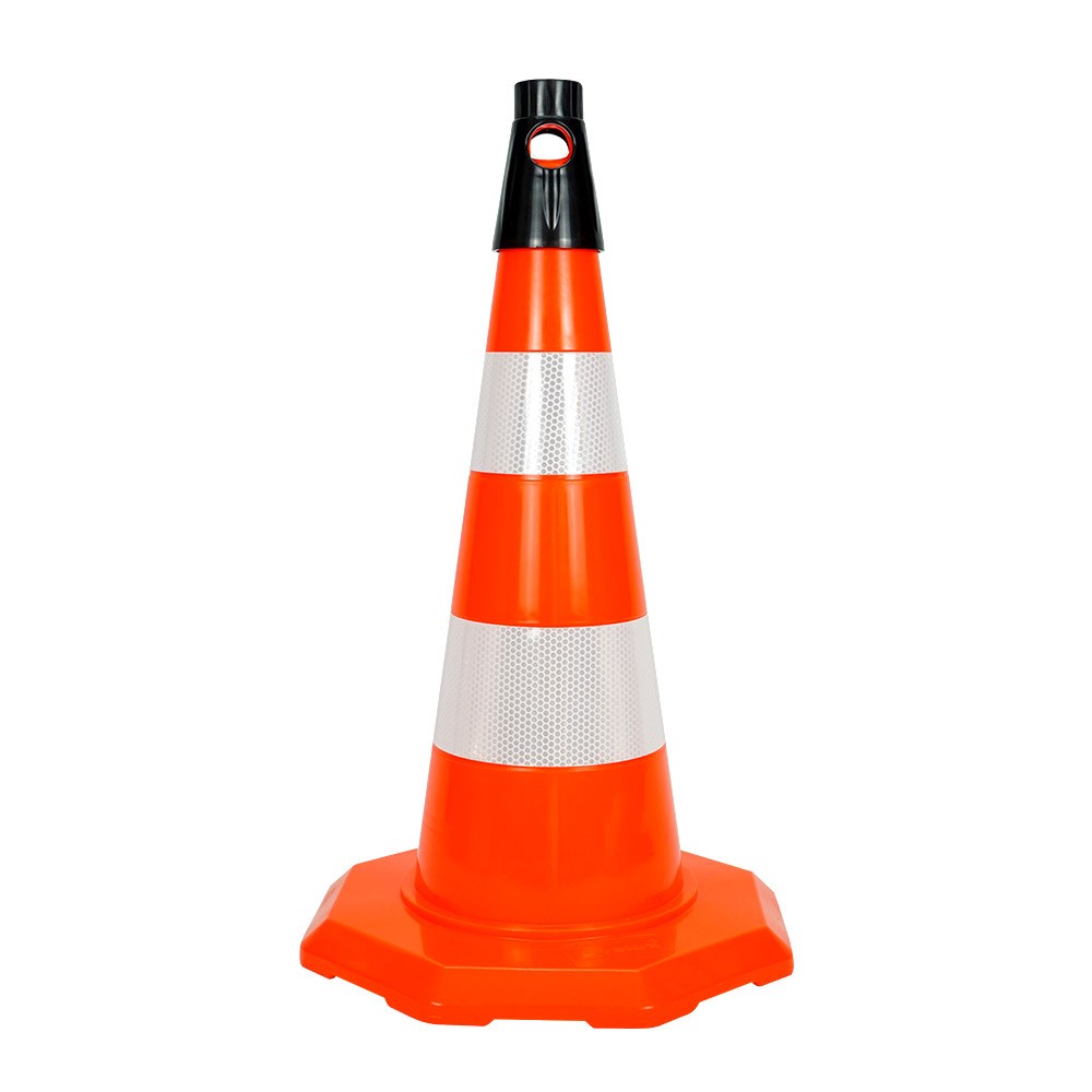 pvc-traffic-cone-with-2-reflective-collars-52 cm-f547 PVC Traffic Cone with 2 Reflective Collars 52 cm
