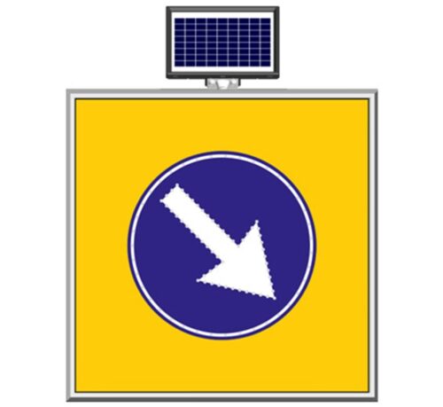 Solar "Only Right" Sign 100 x 100 cm