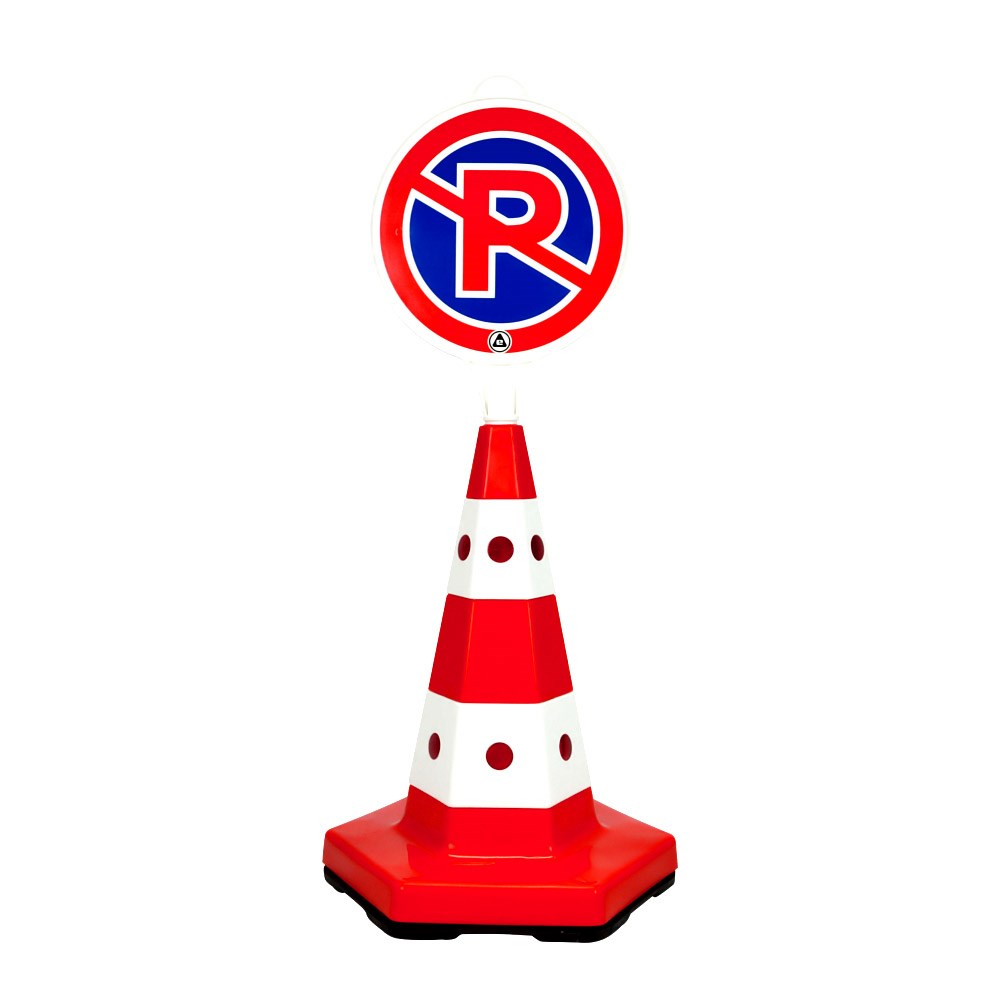 Classic Traffic Cone with Cat’s Eye 50 cm- with Weighted Base