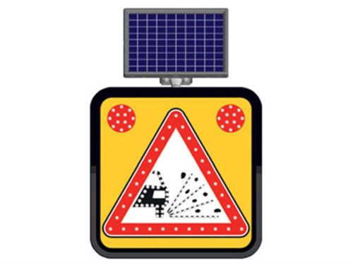 Solar “Loose Gravel” Sign 60 x 60 cm