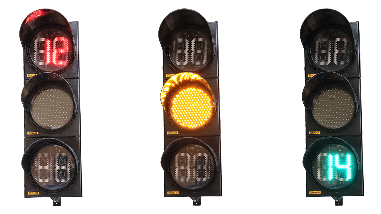 300 mm Red & Green Countdown Traffic Light