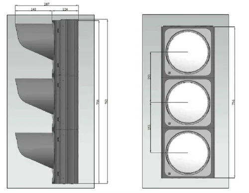 A-Series Power LED Traffic Light – 20 cm