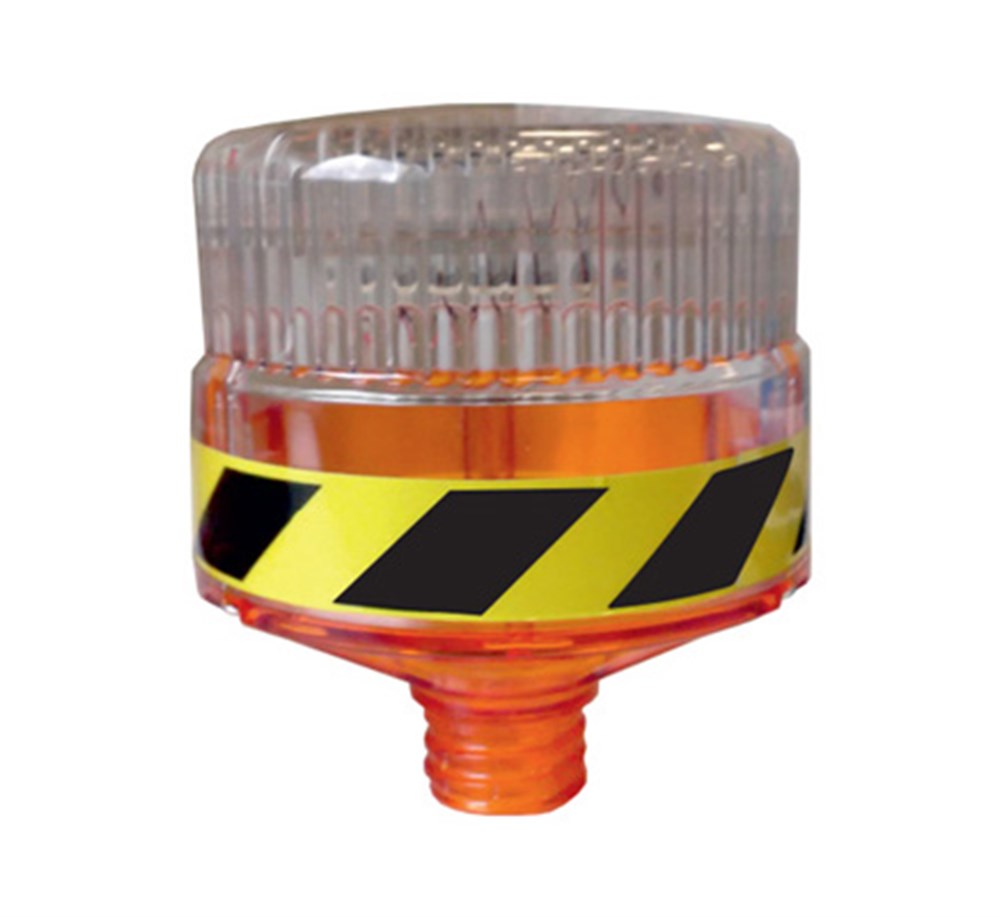 Solar Barricade Warning Flasher-Yellow
