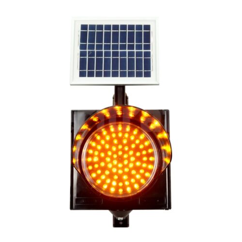 Solar Powered LED Flashing Light – 200 mm ( Black Case)