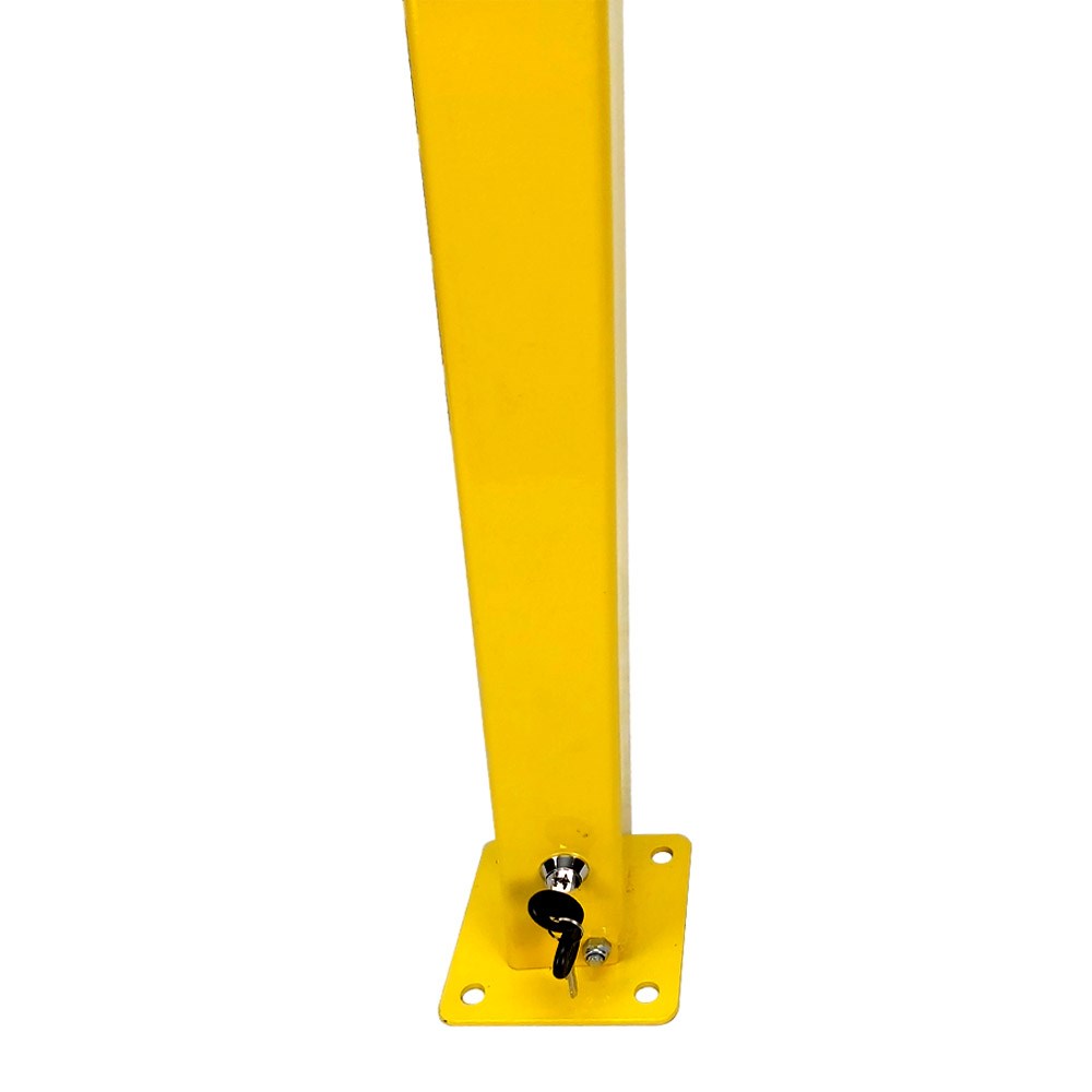 key-lock-folding-parking-post-lockable-parking-barrier-0a17 Key Lock Folding Parking Post, Lockable Parking Barrier