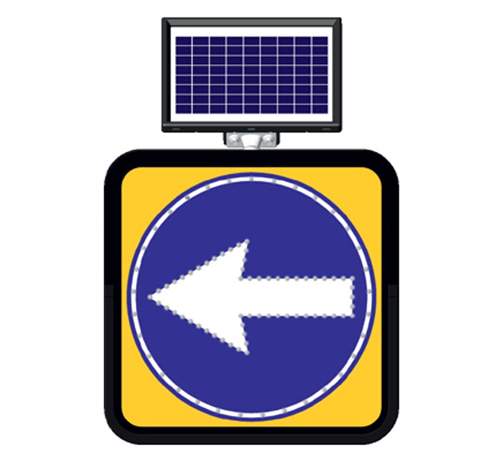 Solar “Left Only” Sign 60 x 60 cm Solar “Left Only” Sign 60 x 60 cm