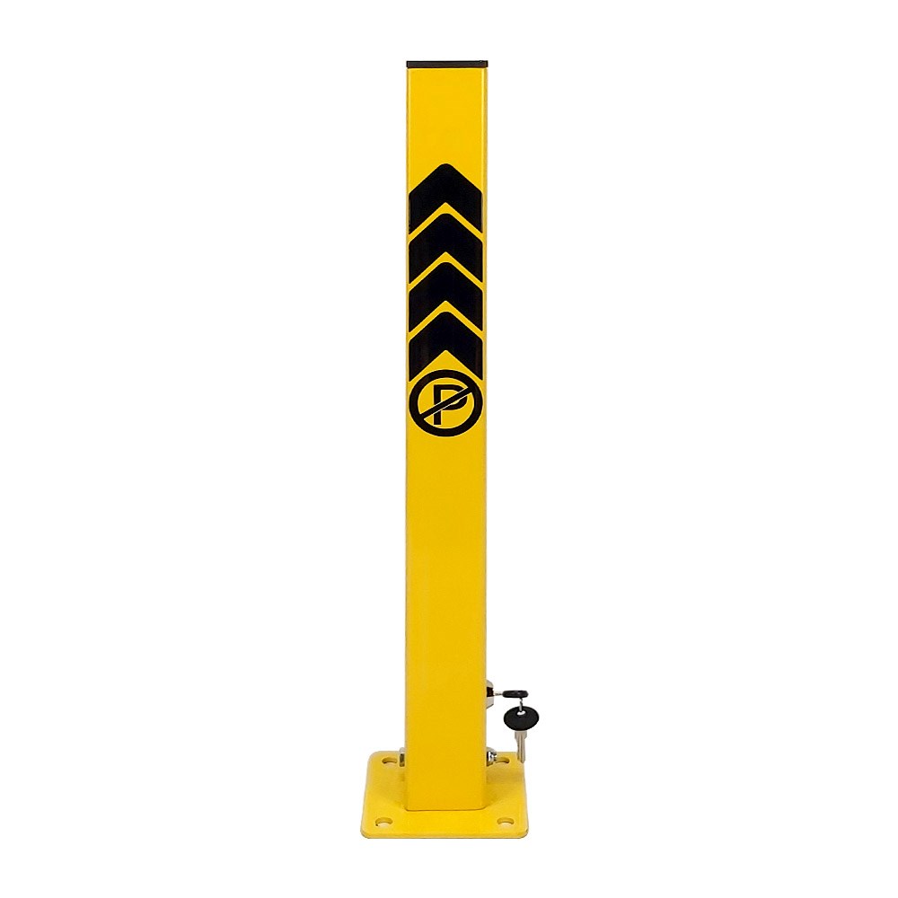 key-lock-folding-parking-post-lockable-parking-barrier-2442 Key Lock Folding Parking Post, Lockable Parking Barrier