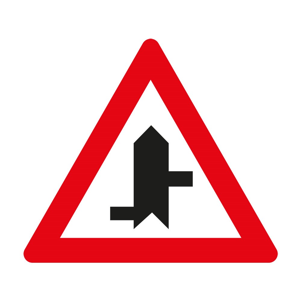 T-22d-Y-SNPU-40-15M-1 Staggered junction Ahead