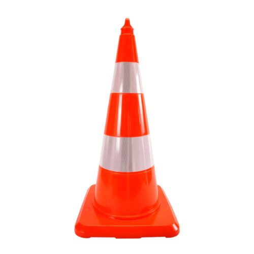 PVC Traffic Cone With Double Reflective Collar 75 cm
