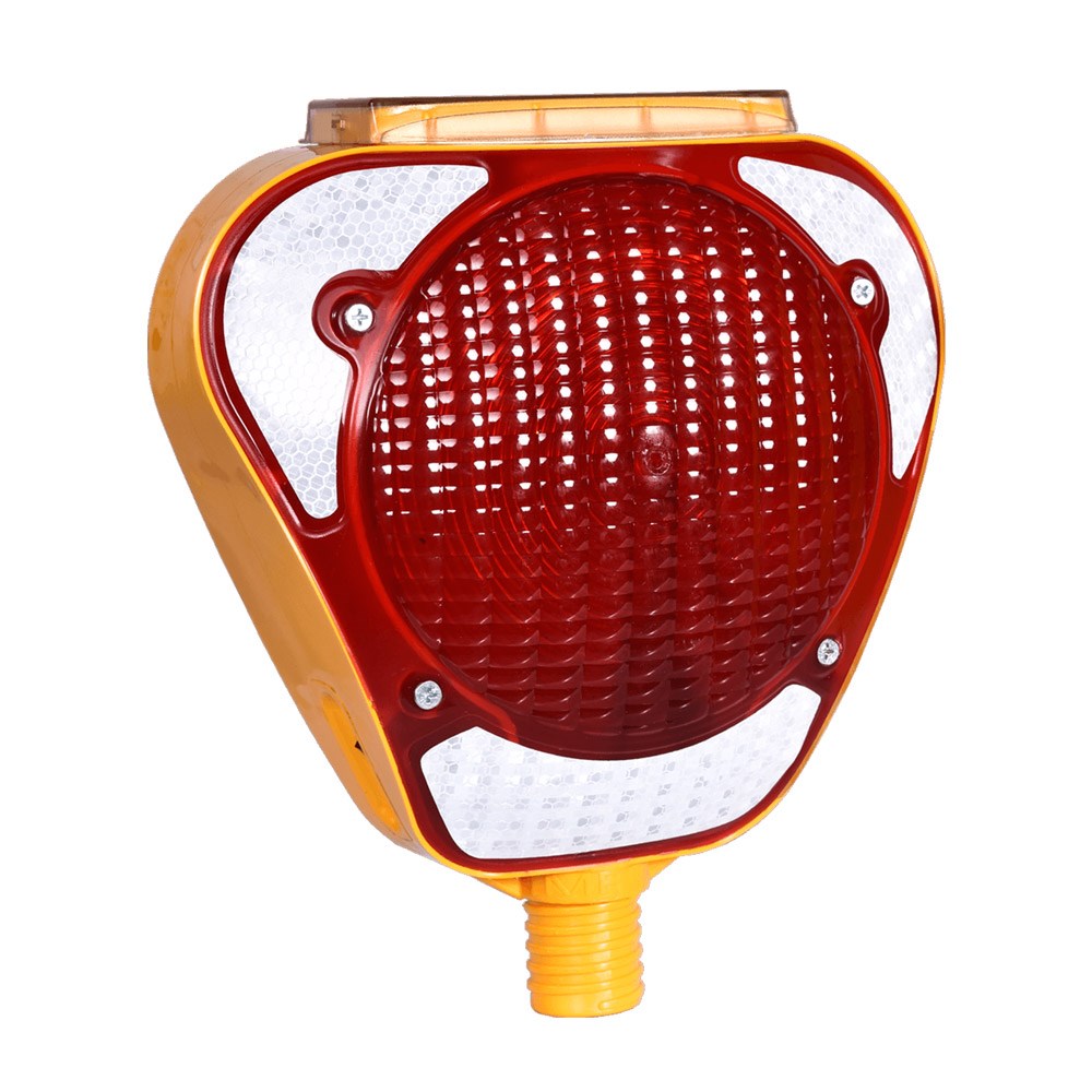 Red Solar Barricade Flasher-Triangular Red Solar Barricade Flasher-Triangular