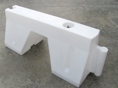 Road Barrier - White 120 x 50 x 50 cm