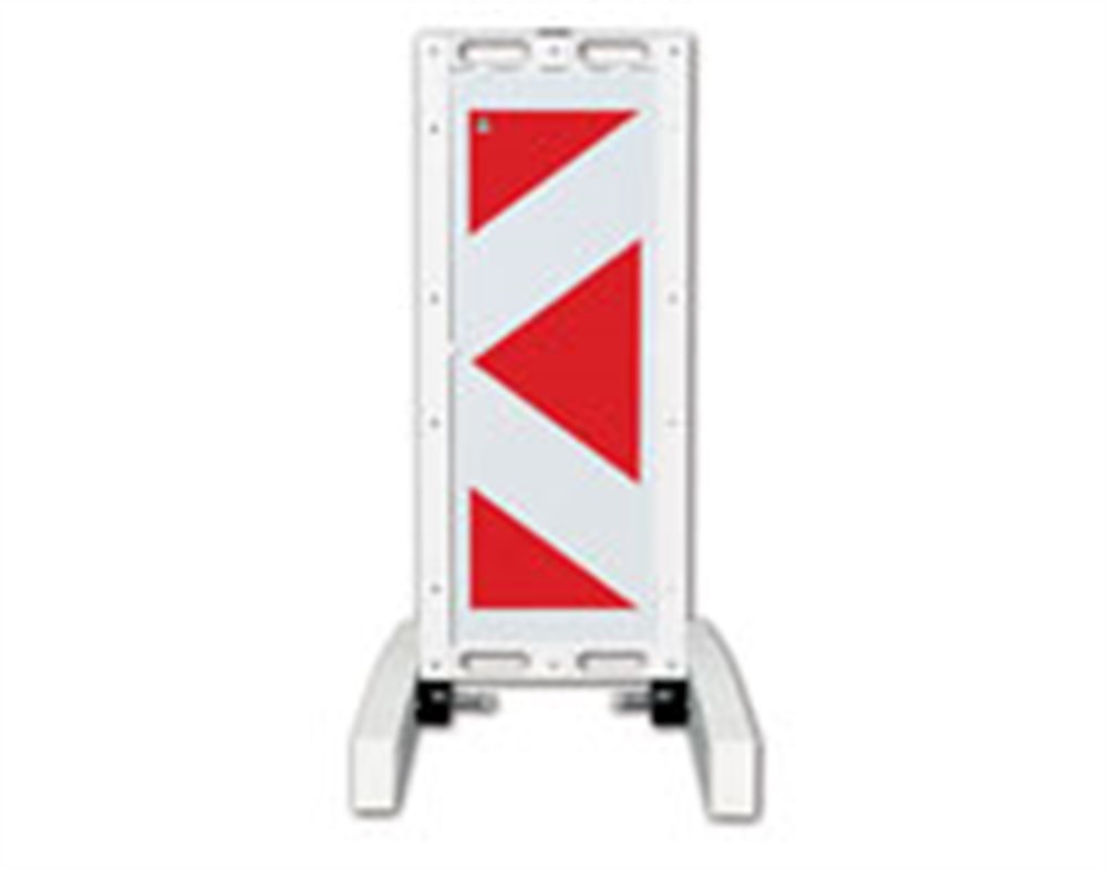 Folding  Barrier with Warning Sign