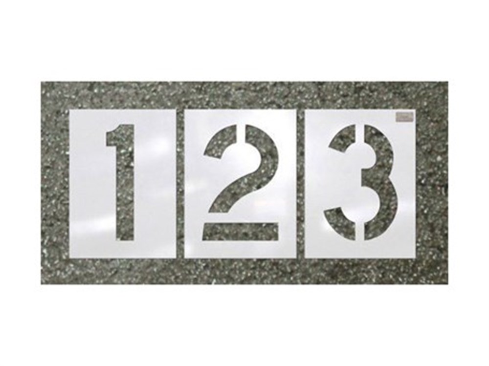 Number Stencil Set 25 x 50 cm Number Stencil Set 25 x 50 cm