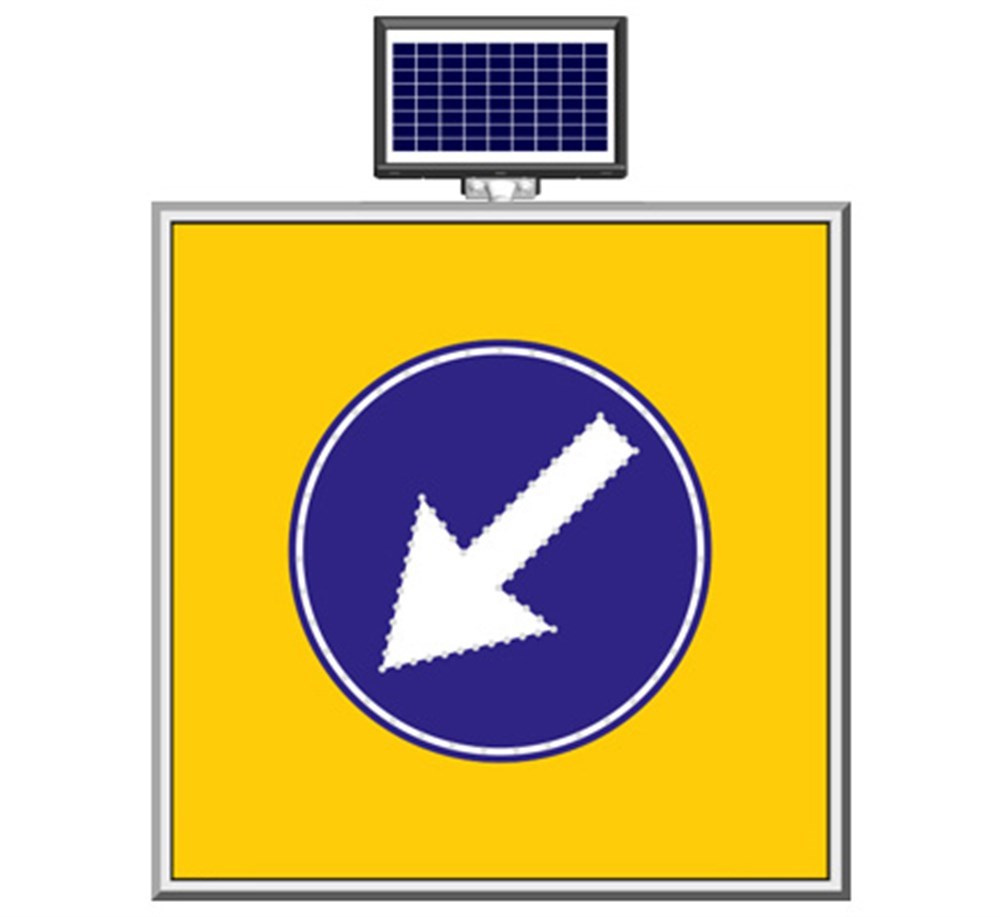 Solar “Only Left” Sign 100 x 100 cm Solar “Only Left” Sign 100 x 100 cm