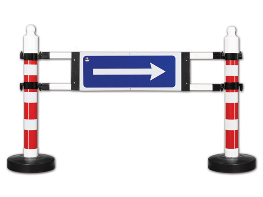 Barrier with Warning Sign 180 x 120 cm Barrier with Warning Sign 180 x 120 cm