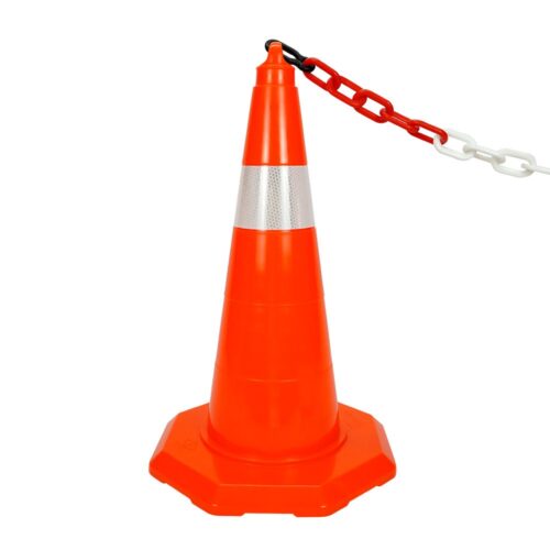 PVC Traffic Cone with Reflective Collar 52 cm