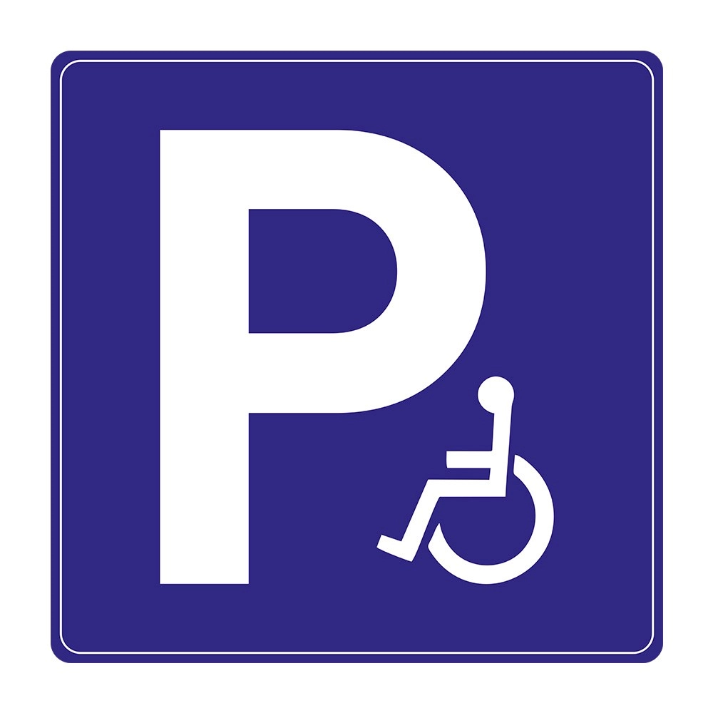 ENGL-01-SNPK-40-15M handicapped parking sign