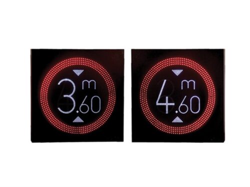 AC Powered LED Height Restricton Sign 60 x 60 cm