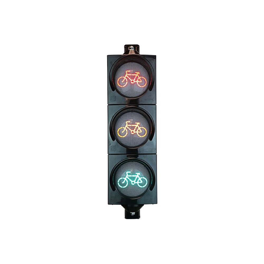 10 cm Power LED Traffic Light with Bicycle Figure 10 cm Power LED Traffic Light with Bicycle Figure