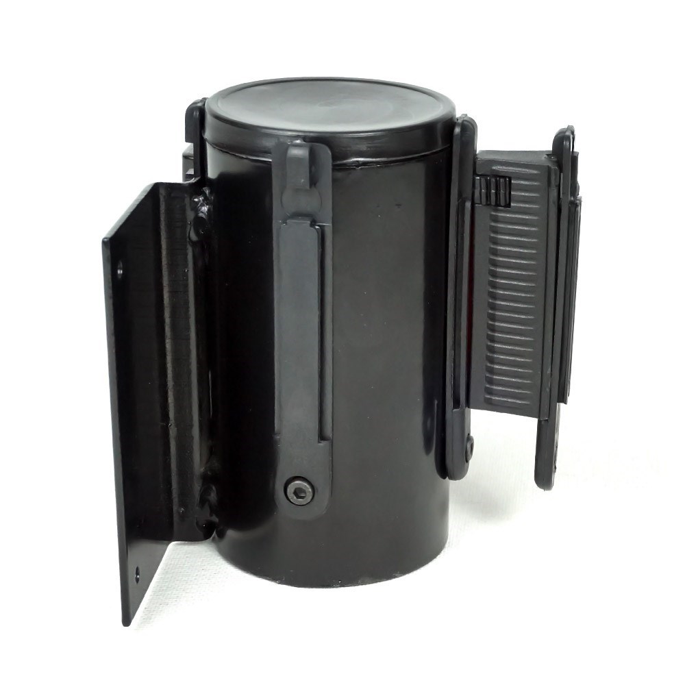 black-wall-mounted-belt-barrier-with-red-belt-967d8c Black Wall Mounted Belt Barrier with Red Belt