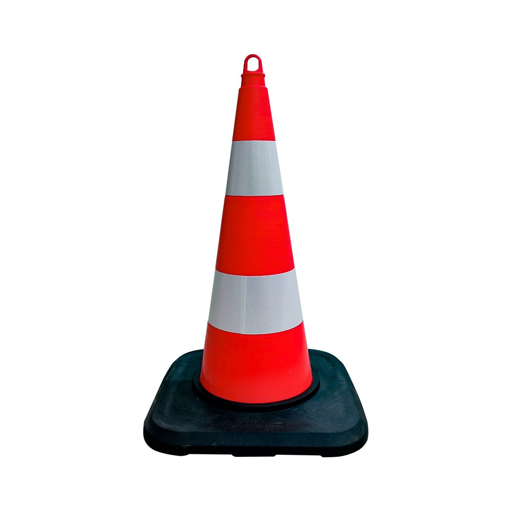 TPE Traffic Cone With Double Reflective Collar 75 cm-Weighted-1 TPE Traffic Cone With Double Reflective Collar 75 cm-Weighted