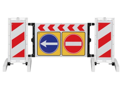 Folding  Barrier with Warning Sign 236 x 110 cm