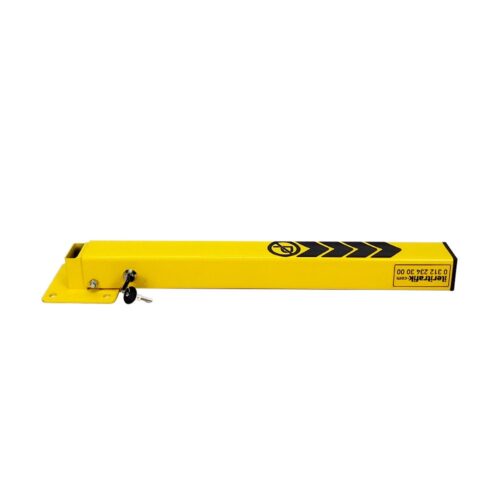 Key Lock Folding Parking Post, Lockable Parking Barrier