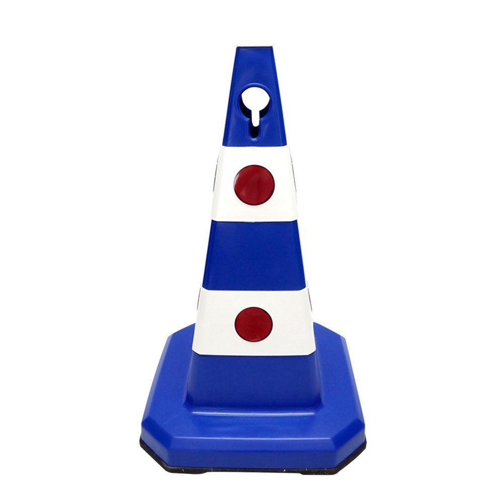 ultra-traffic-cone-with-cat’s-eyes-and-weighted-base-60 cm–blue-9706 Ultra Traffic Cone With Cat’s Eyes and Weighted Base 60 cm – Blue