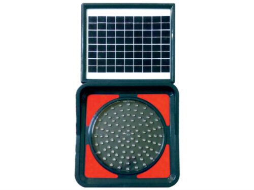 Solar Powered LED Flashing Light-Red