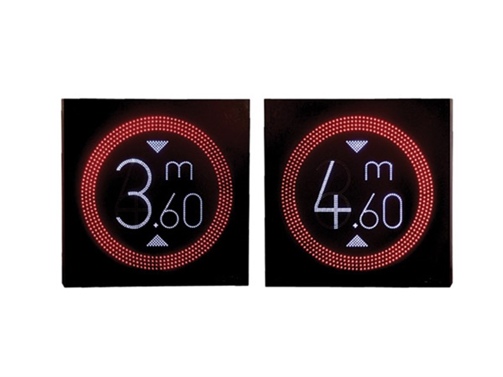 AC Powered LED Height Restricton Sign 60 x 60 cm
