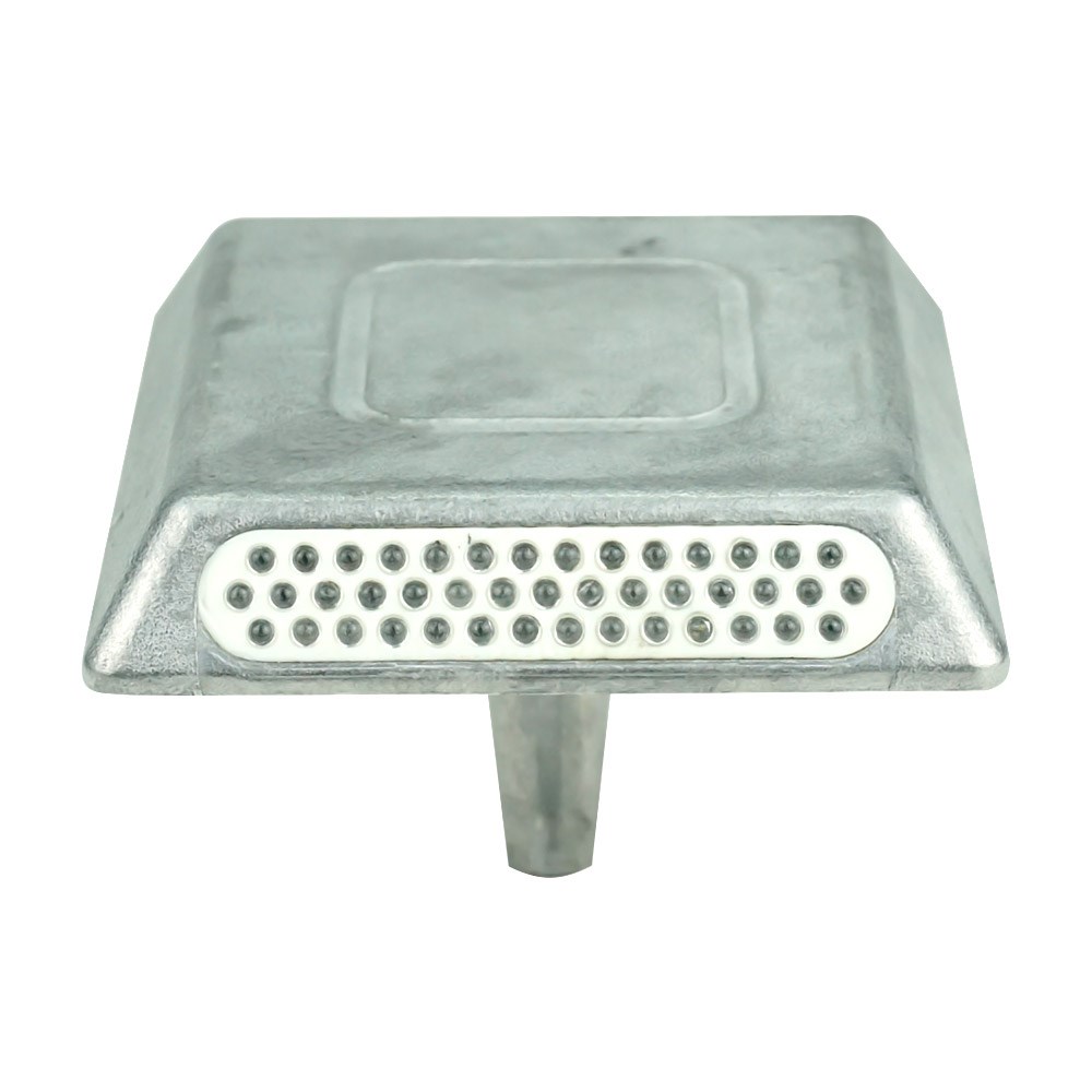 Aluminium Road Stud with Shank 10 x 10 x 2 cm