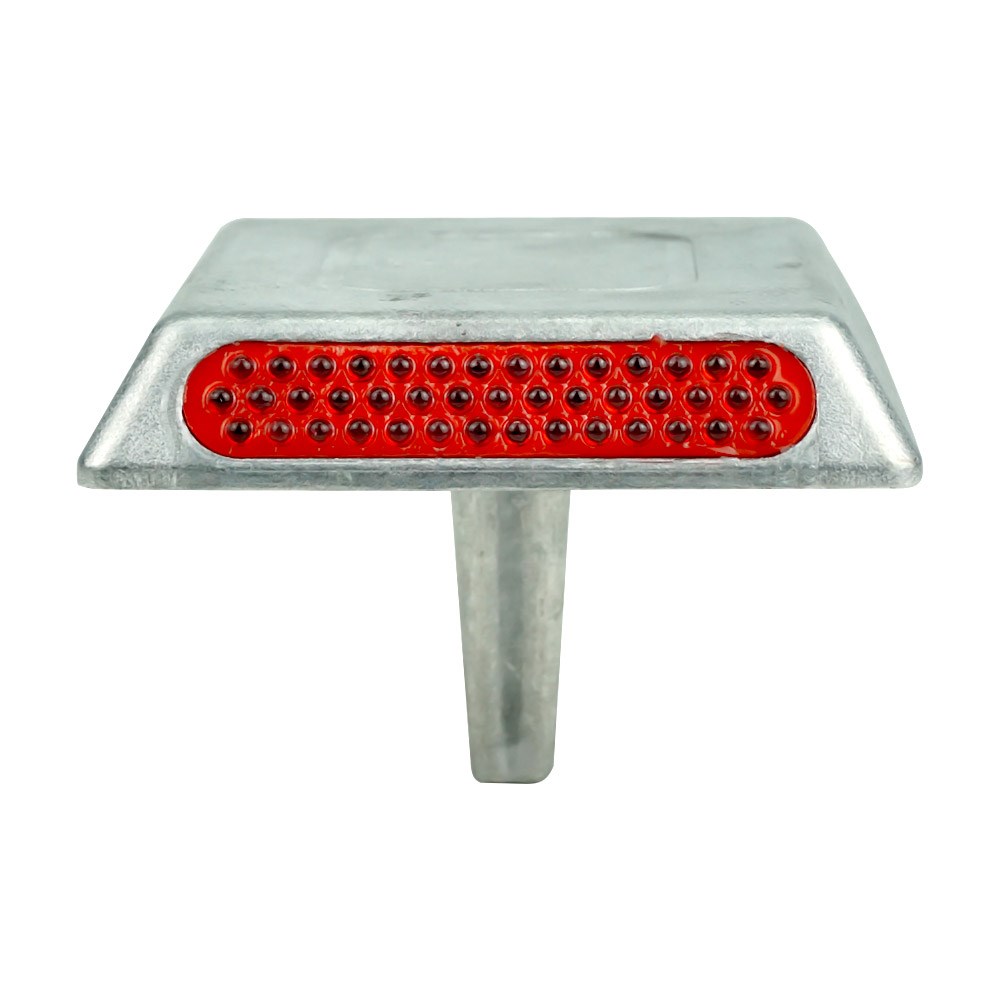 Aluminium Road Stud with Shank 10 x 10 x 2 cm