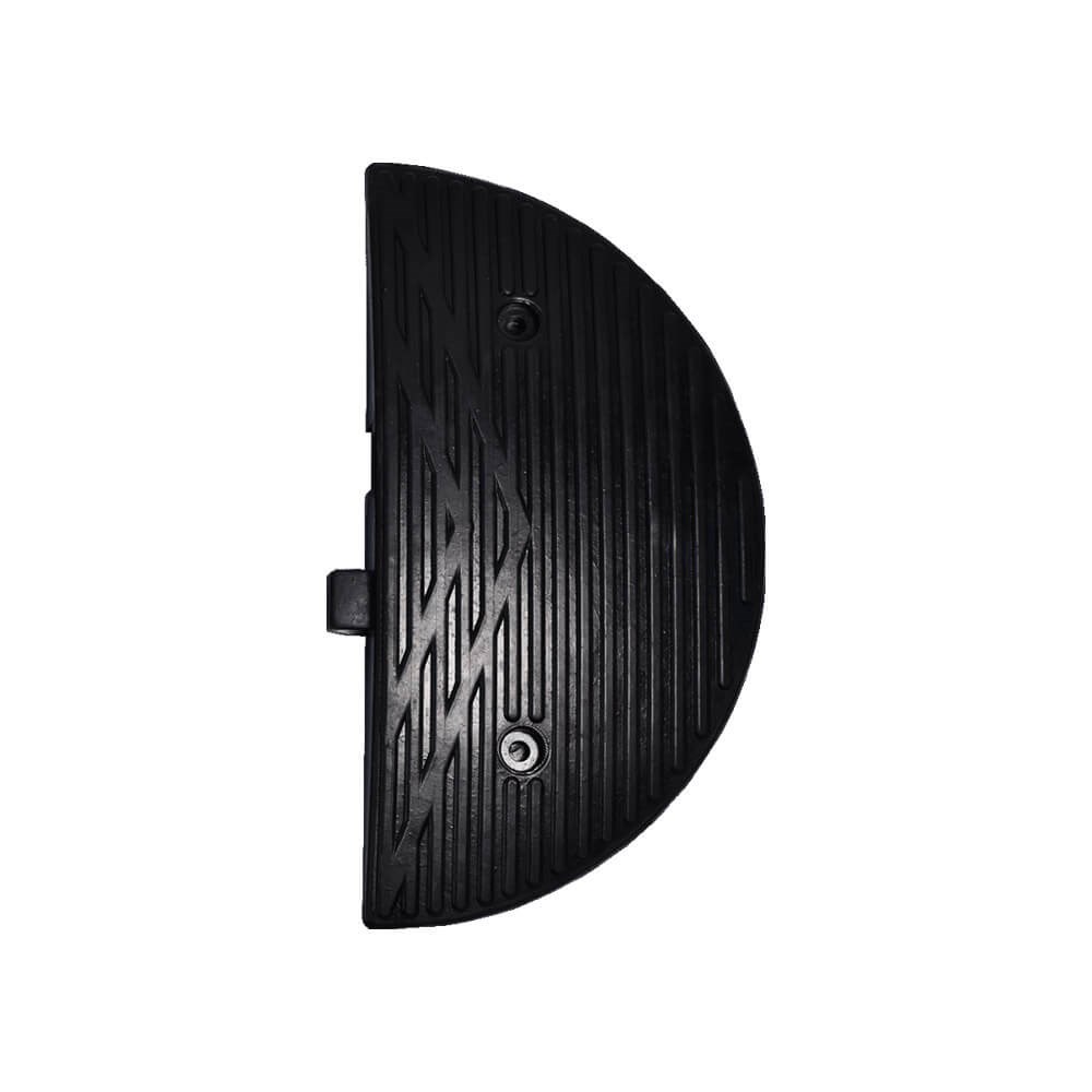 Rubber Speed Bump with Reflective Endcap-1 Rubber Speed Bump with Reflective Endcap