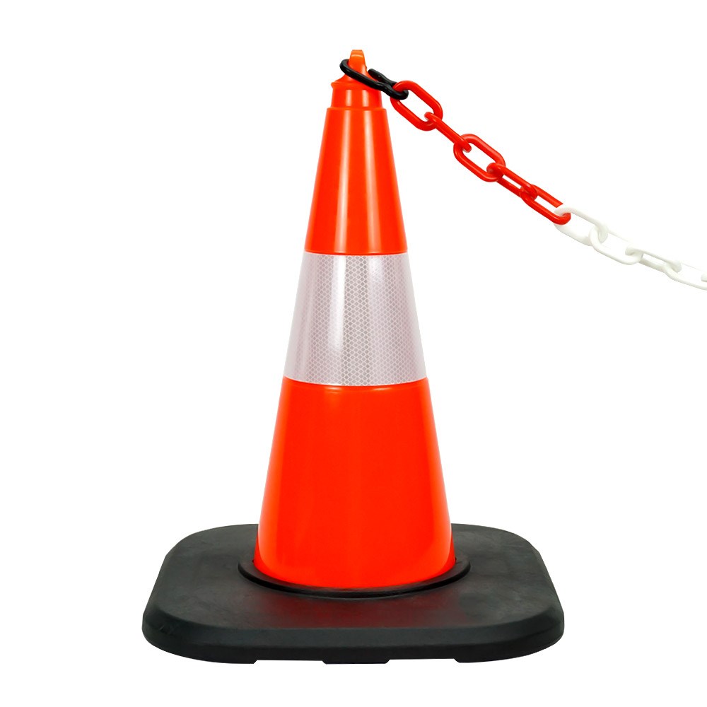PVC Traffic Cone with Reflective Collar and Weighted Base 50 cm