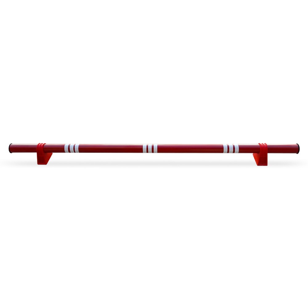 Red Steel Car Stopper with Polycarbonate Base-3 Red Steel Car Stopper with Polycarbonate Base