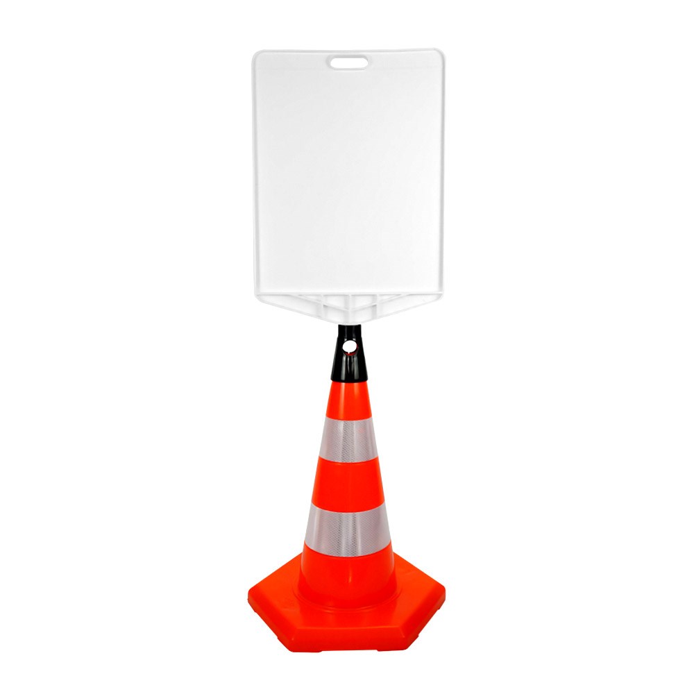 pvc-traffic-cone-with-reflective-collar-and-hexagonal-base-50 cm-0055 PVC Traffic Cone with Reflective Collar and Hexagonal Base 50 cm