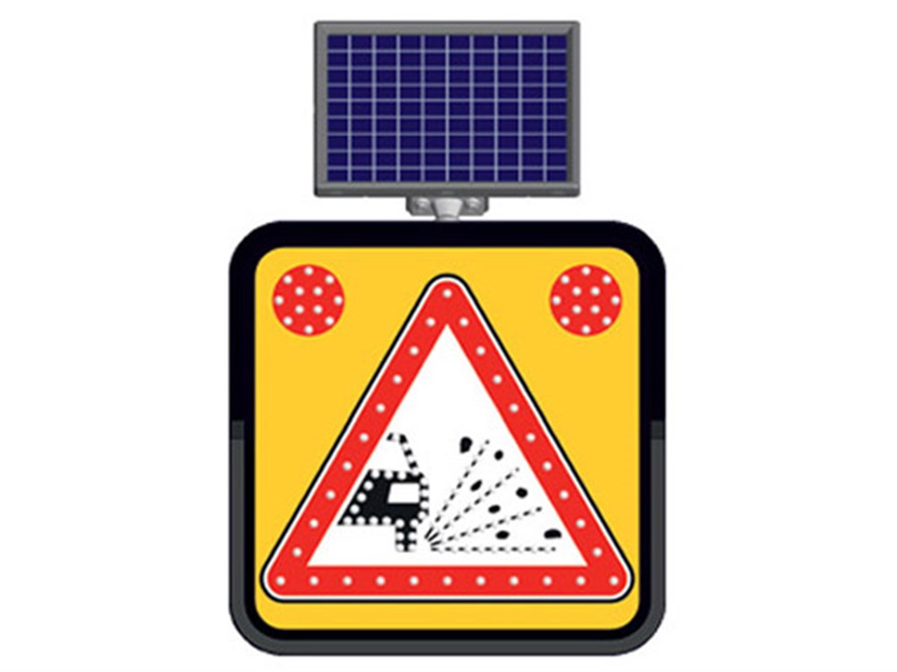 Solar “Loose Gravel” Sign 60 x 60 cm Solar “Loose Gravel” Sign 60 x 60 cm