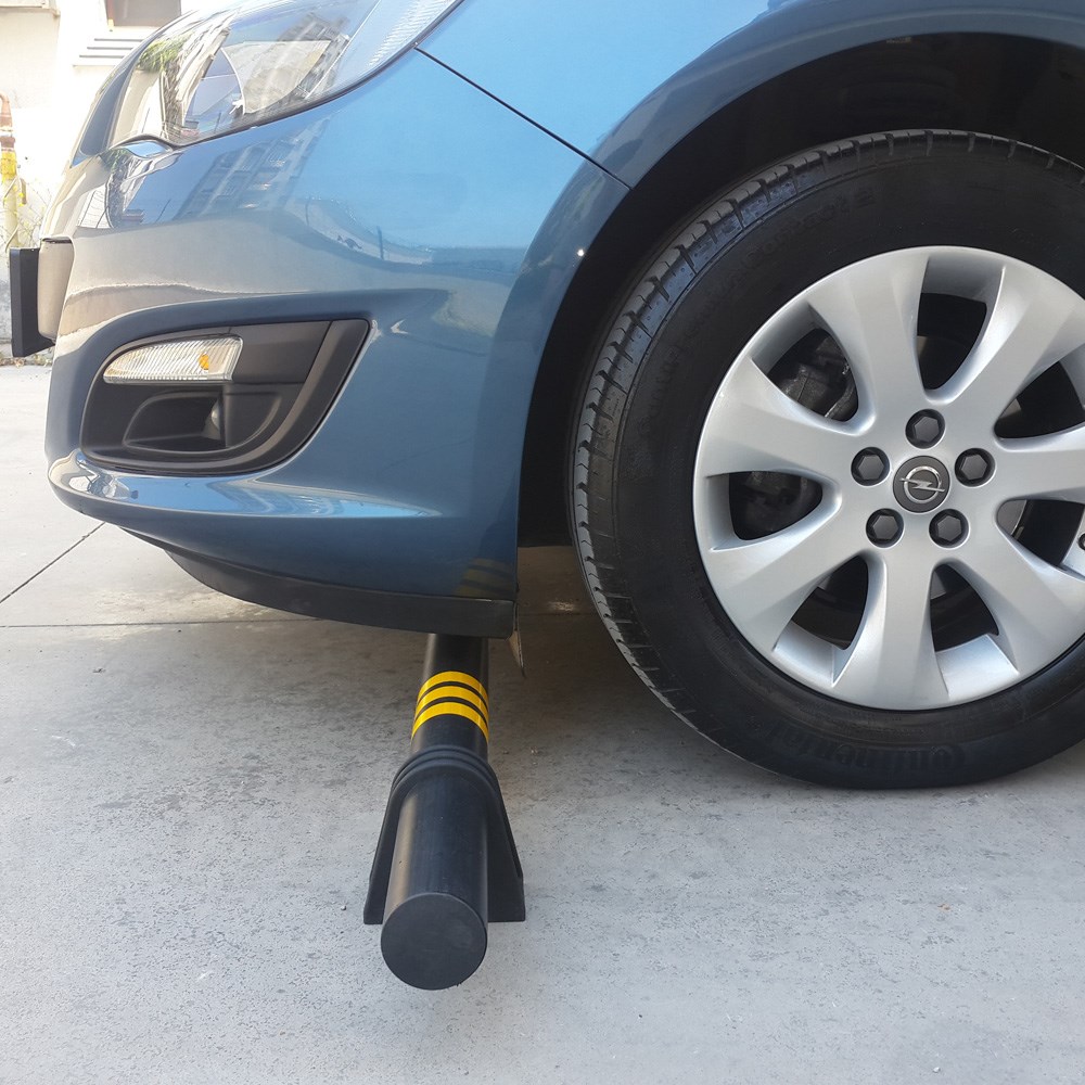 PE-Covered Steel Car Stopper-4