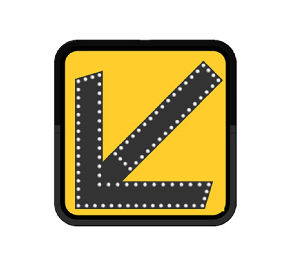 AC Powered LED Keep Left Sign (60 x 60 cm) AC Powered LED Keep Left Sign (60 x 60 cm)