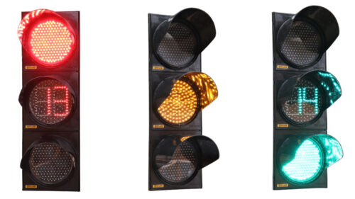 300 mm Traffic Light with Yellow Countdown Module