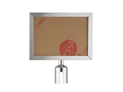 A4 Barrier Sign Holder - Metallic