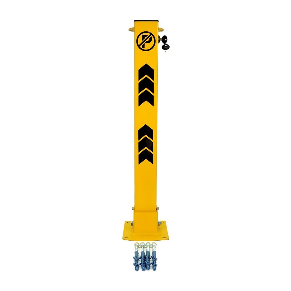 key-lock-folding-parking-post-75 cm-6c6-d2 Key Lock Folding Parking Post 75 cm, Lockable Parking Barrier
